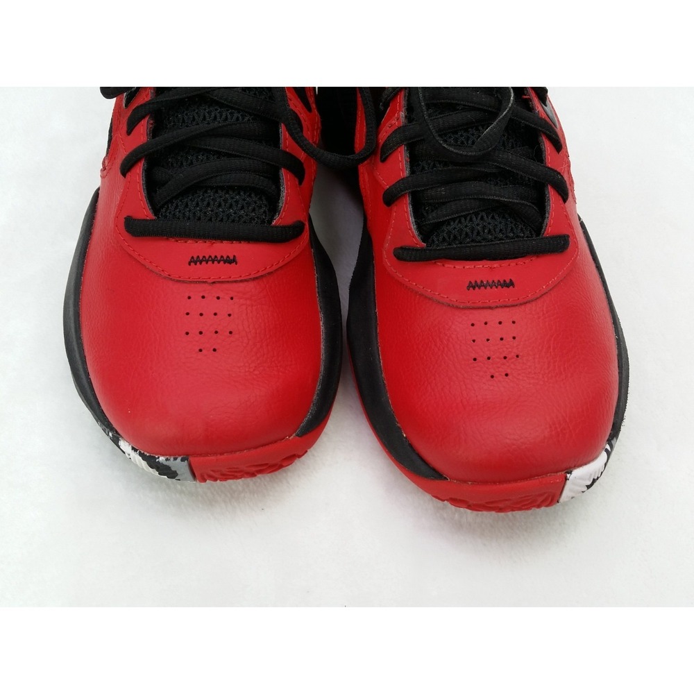 Youth Under Armour Basketball Shoes Red Black Sneakers Art 3025617-600 6.5Y 6.5 - Picture 3 of 13